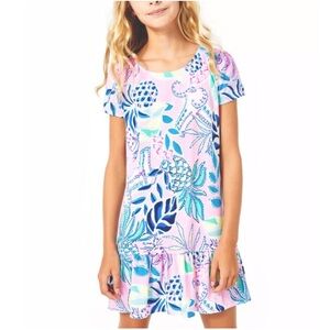 Lilly Pulitzer Emina Ruffle Dress Lilac Rose Chica Ticas Girls